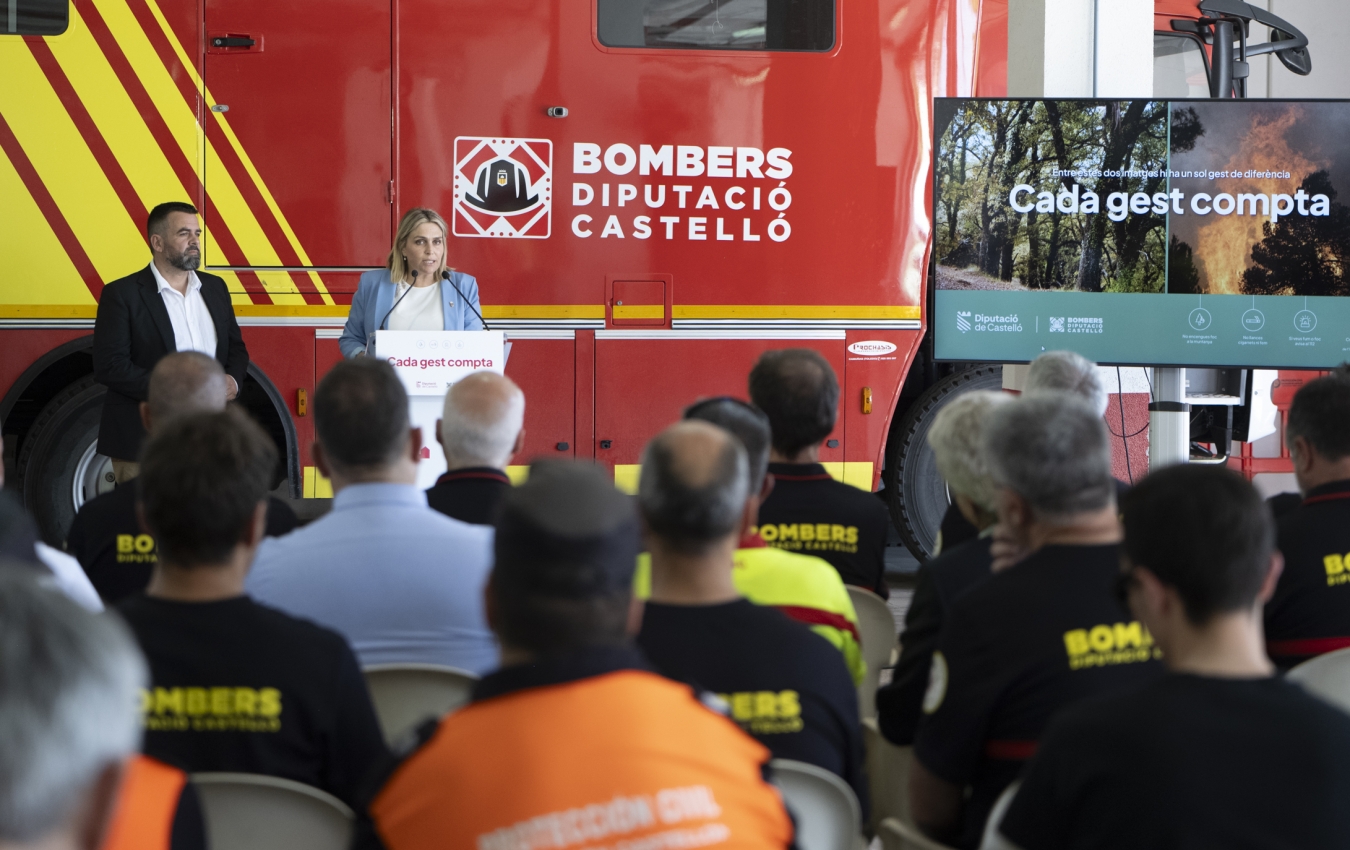 Marta Barrachina reforça el dispositiu de prevenció i extinció d'incendis forestals i apel·la a la responsabilitat i la prevenció amb la campanya ‘Cada gest compta’