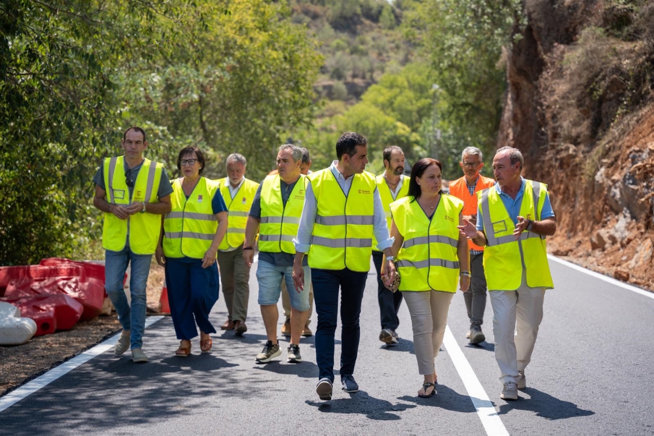 La Diputació avança en la vertebració de la província amb la inversió de 605.000 euros per a millorar la seguretat viària de la CV-213 entre Algimia de Almonacid i Matet