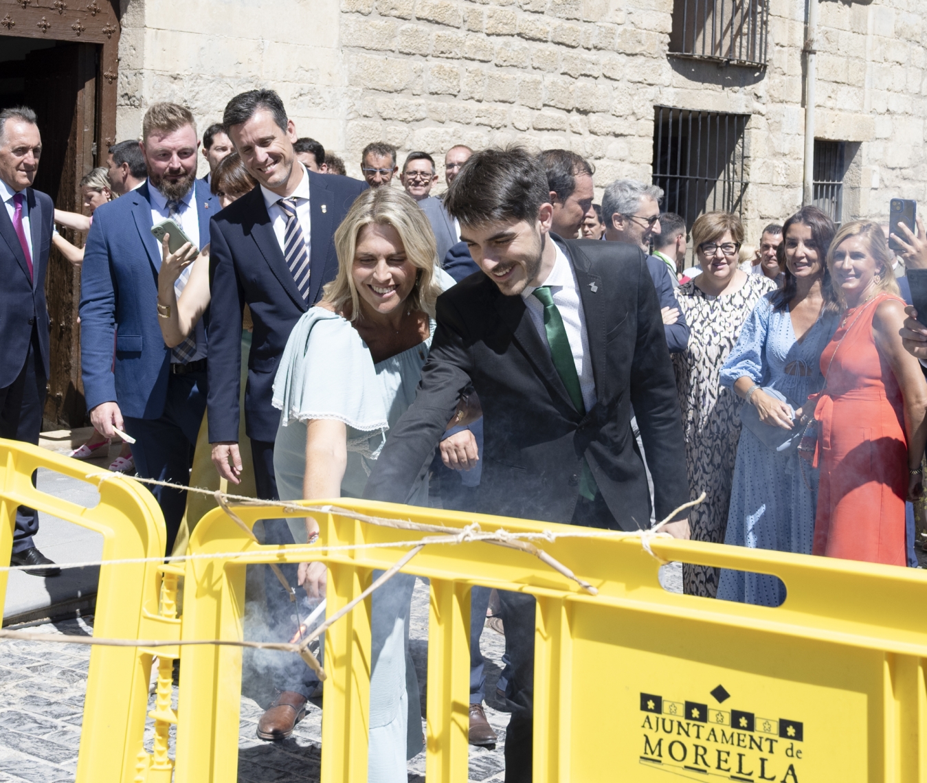 La Diputació de Castelló corona amb una mascletà la impactant dansa dels Torners de Morella