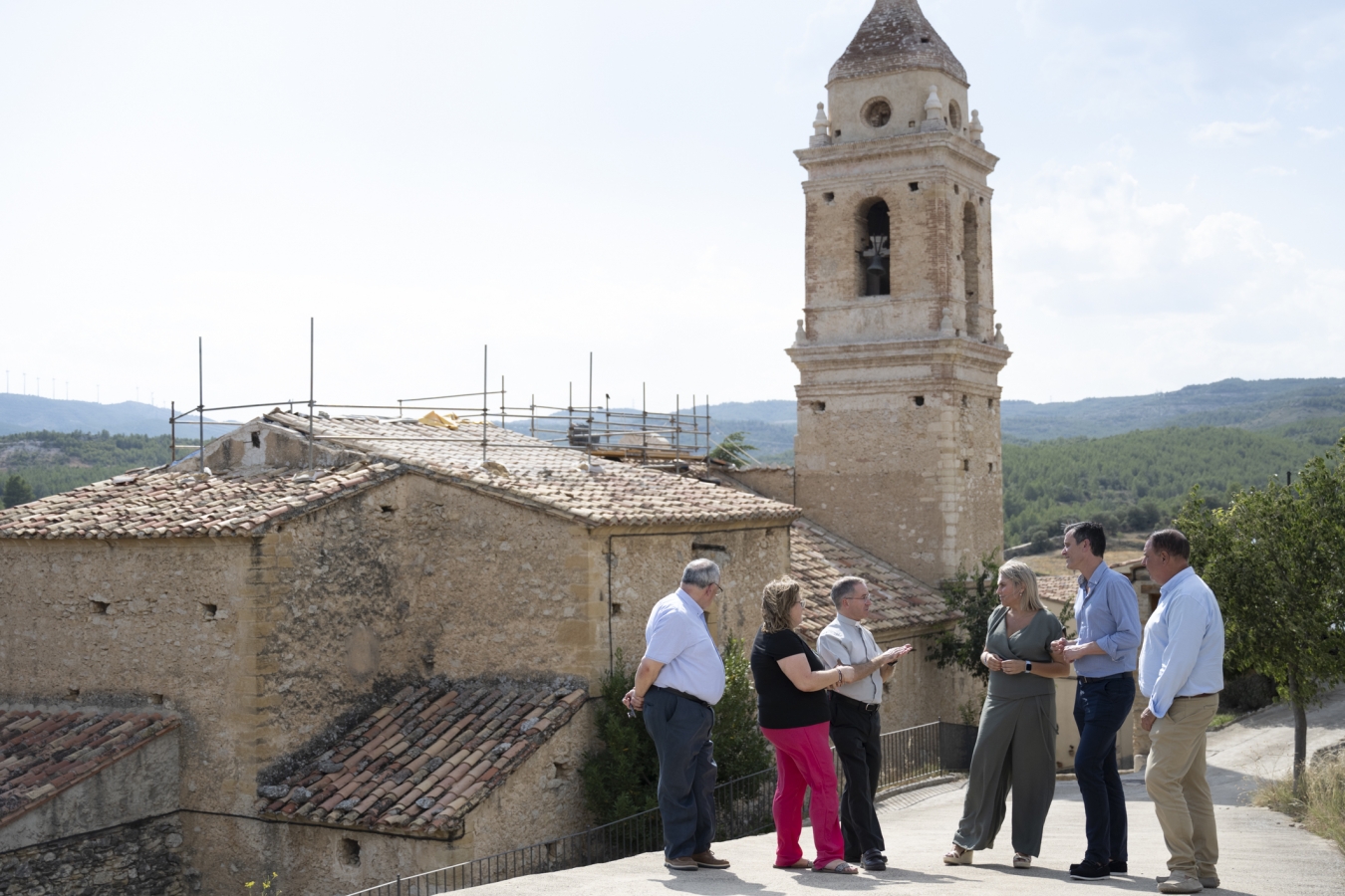 La Diputació de Castelló es conjumina amb el Bisbat de Tortosa per a restaurar la teulada de l'església parroquial de Palanques