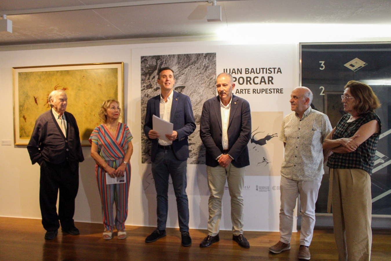 La Diputación de Castellón ensalza la figura del artista y arqueólogo Porcar en la exposición 'Juan Bautista Porcar y el Arte Rupestre'