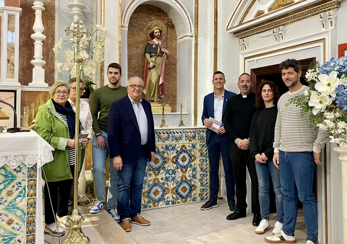 La Diputació de Castelló restaura el panell de taulells de l'altar de la Capella de la Verge de la Paciència d'Orpesa